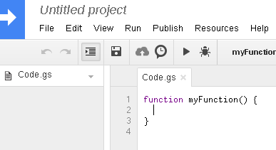 Untitled Google Apps script